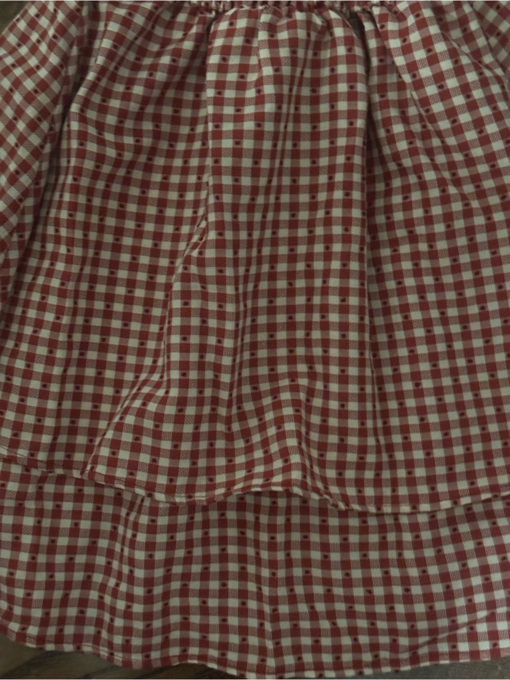 Affordable Fashion Finds Red Gingham Smocked Mini Dress - Picture 7 of 7